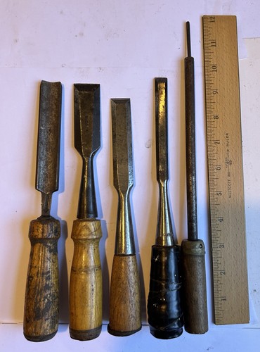 Vintage woodworking chisels - woodworking,